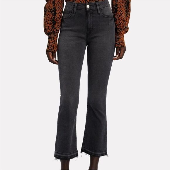Frame Le Crop Mini Boot Jeans – Mardel Wash, Released Hem, Size 28 - Picture 8 of 9